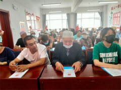 2022年“情暖夕阳健康行”项目执行二组走进中卫市海原县海城街道办东城社区