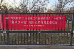 银川市民政局2022年社区公益创投项目（一标段）“复兴少年宫”项目在银川市兴庆区大新镇永泰社区正式落地