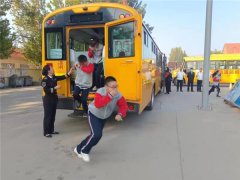 青岛莱西交运230部校车启动秋冬季消防安全演练