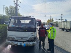 青岛城阳公安分局交警大队开展冬季突出违法行为专项整治行动