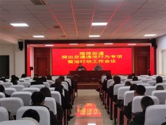青岛西海岸新区隐珠街道：突出交通违法行为专项整治行动工作会议培训计划
