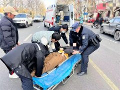 巡逻途中遇到受伤群众 青岛胶州民警迅速救援赢赞誉