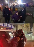 年迈老人不慎摔倒，河套派出所民警紧急陪护就医