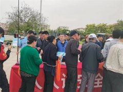 胶州市司法局李哥庄司法所积极开展“5.12”全国防灾减灾日宣传活动