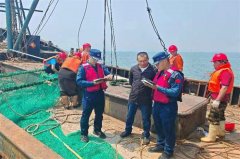 青岛海警局胶州工作站扎实开展伏休期间防控处置浒苔专项执法工作