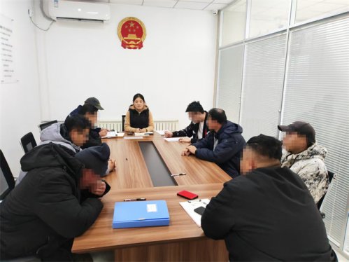胶州市司法局铺集司法所开展社区矫正集中教育活动