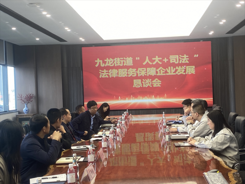 胶州市九龙街道：“人大+司法”助力企业高质量发展