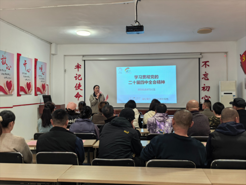 核心价值观我践行/湖岛街道湖岛社区开展学习贯彻党的二十届四中全会精神专题宣讲活动